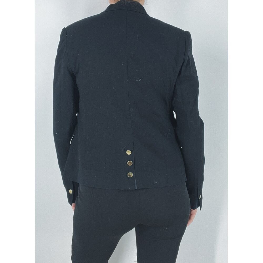 Anthropologie Cartonnier Black Button Down Blazer Size 6 - Picture 3 of 4